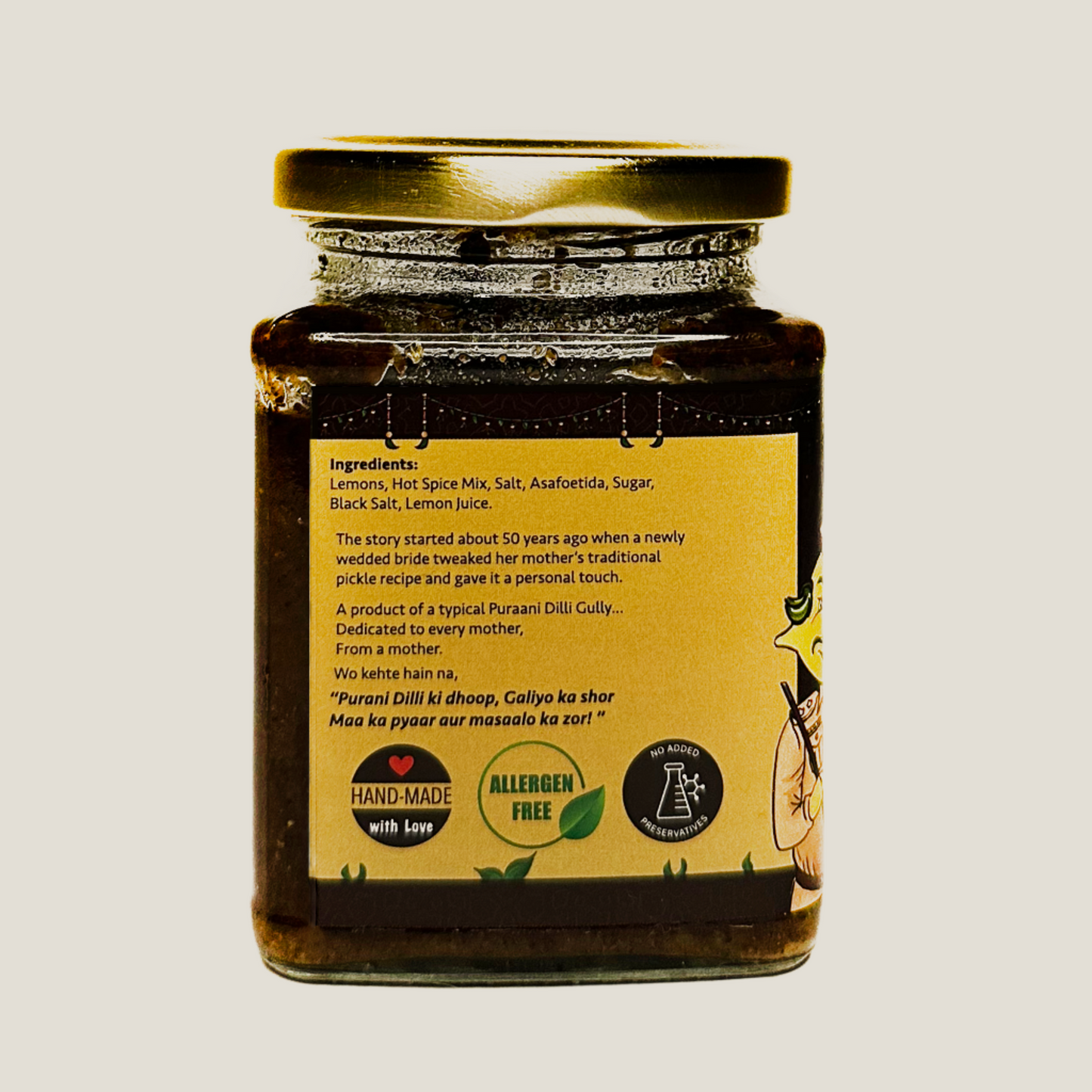 Kadak Nimbu - Classic Aged Lemon Pickle - 250 gm