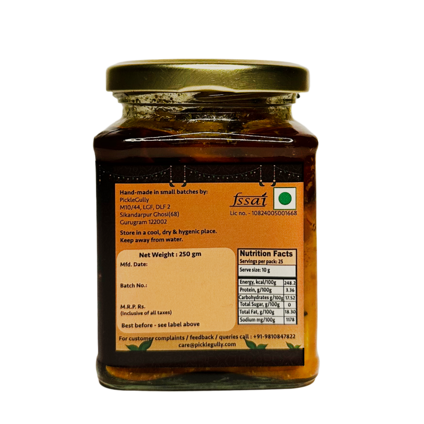 Heeng Pickle (Asafoetida Pickle) - Mango Base without seed and rind - बिना गुठली और छिलका! 250 gm