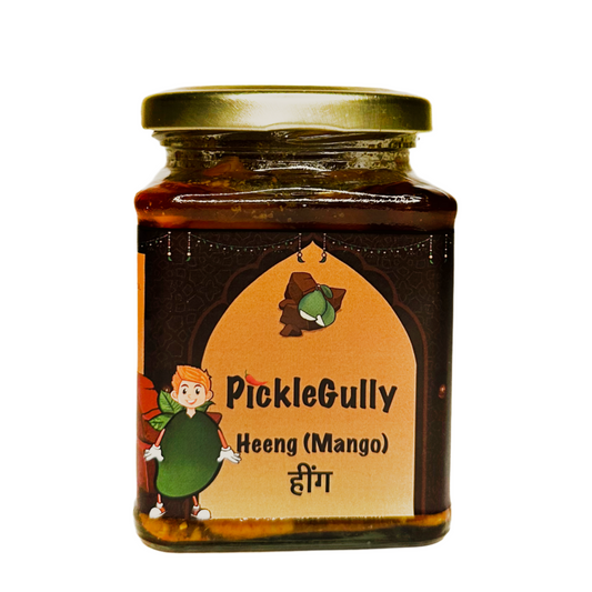 Heeng Pickle (Asafoetida Pickle) - Mango Base without seed and rind - बिना गुठली और छिलका!  250 gm